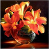 5D DIY diamond Painting flowers Cross
