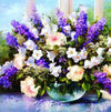 5D DIY diamond Painting flowers Cross